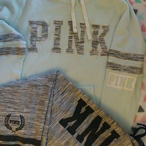 Sold Pink Vs hoodie/jogger set